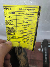 2004-2008 Dodge Ram 2500 3500 8 Lug Rear 11.5" Axle 3.73 Gear Ratio 3rd Gen