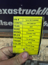 2007 Chevrolet Silverado 1500 5.3L PCM YPLA / 12614085