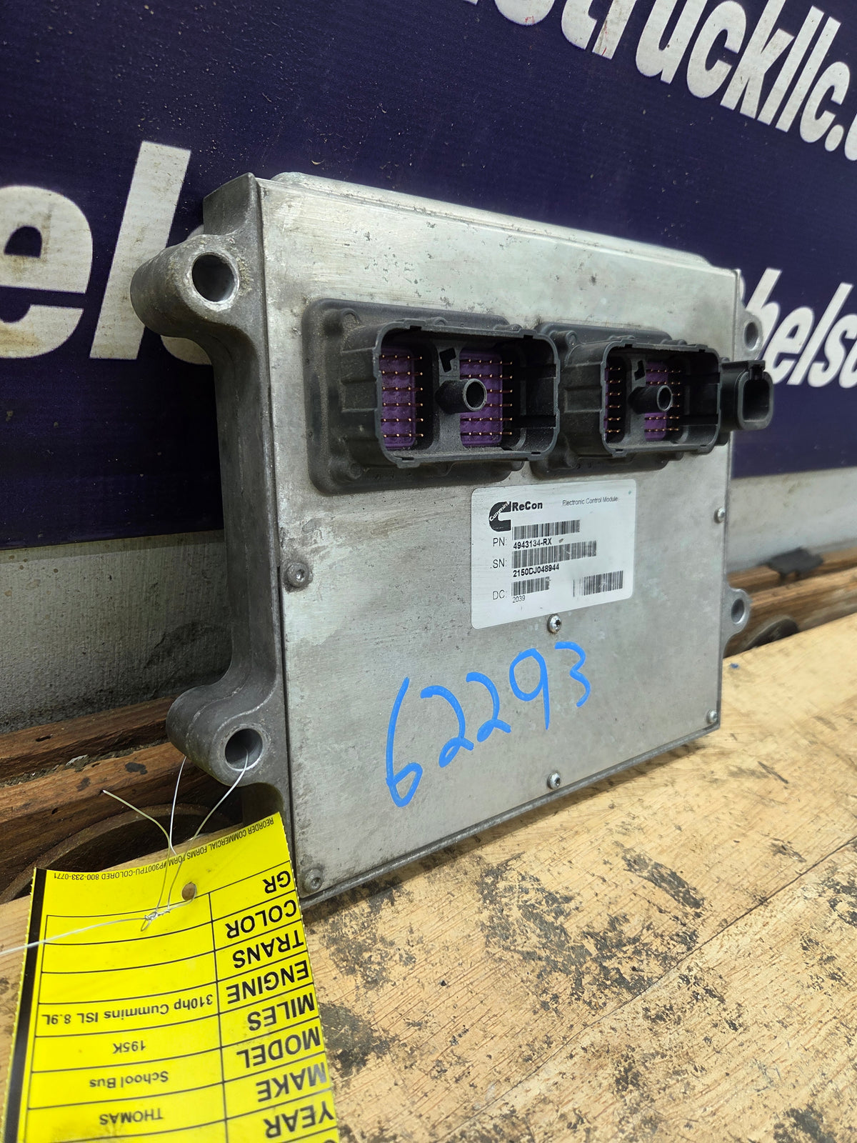 Cummins 6.7L Engine Control Module ECU ECM PCM - 4943134-RX