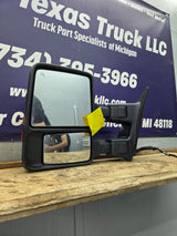 2008-2016 Ford Super Duty F250 F350 F450 F550 LH Driver Side Power Fold & Telescope Heated Towing Mirror OEM