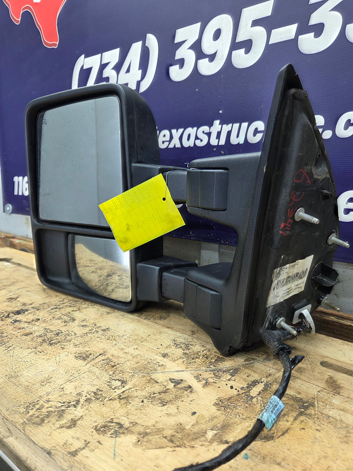 2008-2016 Ford Super Duty F250 F350 F450 F550 LH Driver Side Power Fold & Telescope Heated Towing Mirror OEM