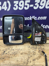 2008-2016 Ford Super Duty F250 F350 F450 F550 LH Driver Side Power Fold & Telescope Heated Towing Mirror OEM (Copy)