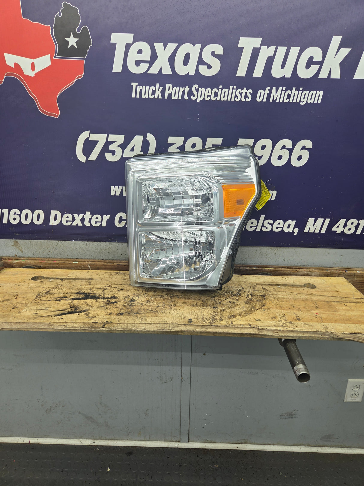 2011-2016 Ford Super Duty F250 F350 F450 F550 LH Driver Side Headlight 6.7L Power Stroke 6.2L Gas BC34-13006-A