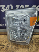 2011-2016 Ford Super Duty F250 F350 F450 F550 LH Driver Side Headlight 6.7L Power Stroke 6.2L Gas BC34-13006-A