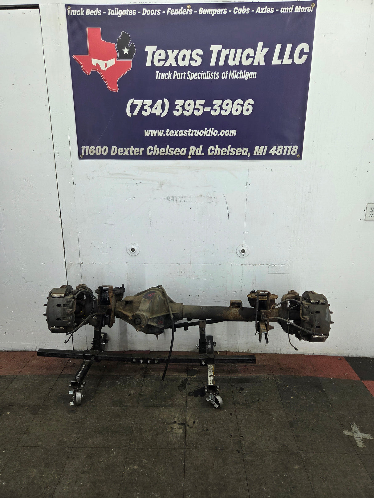 2000-2002 Dodge Ram 2500 4wd Dana 60 Front Axle Assembly 3.55 Ratio