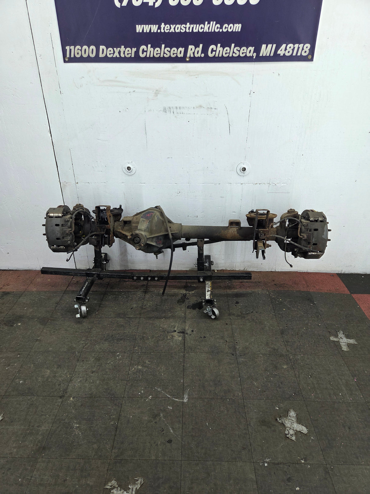 2000-2002 Dodge Ram 2500 4wd Dana 60 Front Axle Assembly 3.55 Ratio