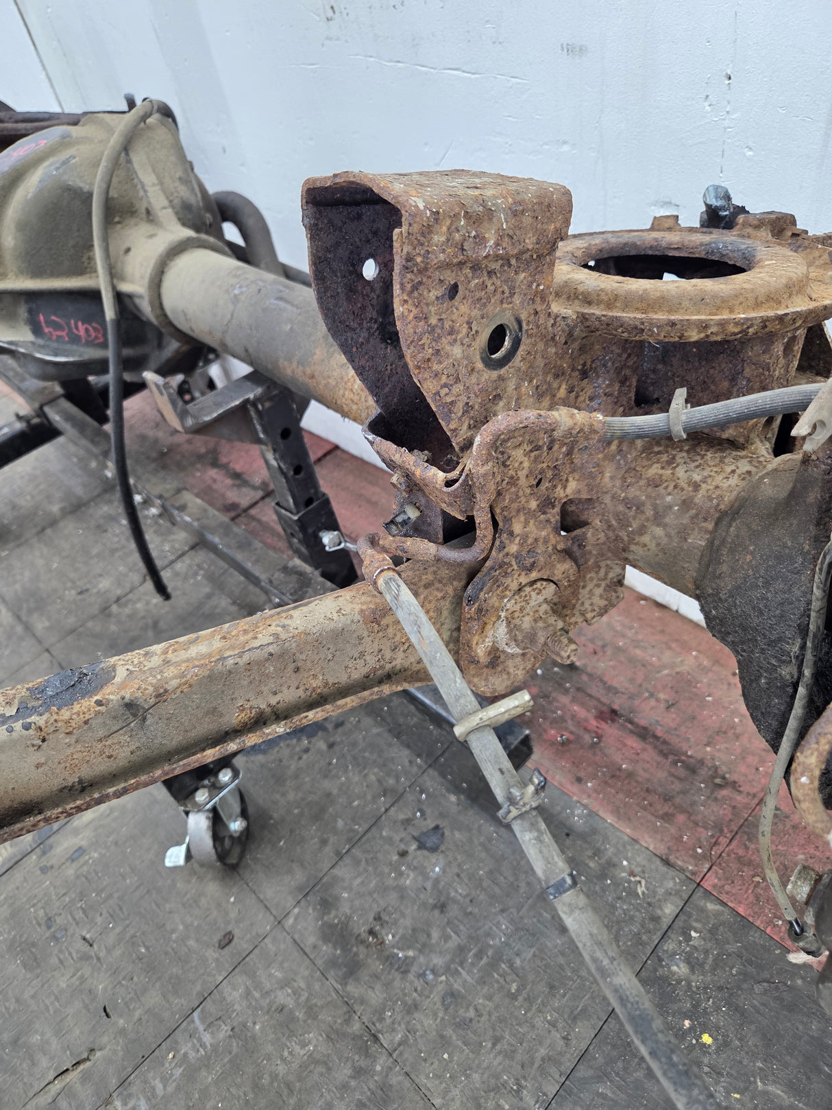 2000-2002 Dodge Ram 2500 4wd Dana 60 Front Axle Assembly 3.55 Ratio