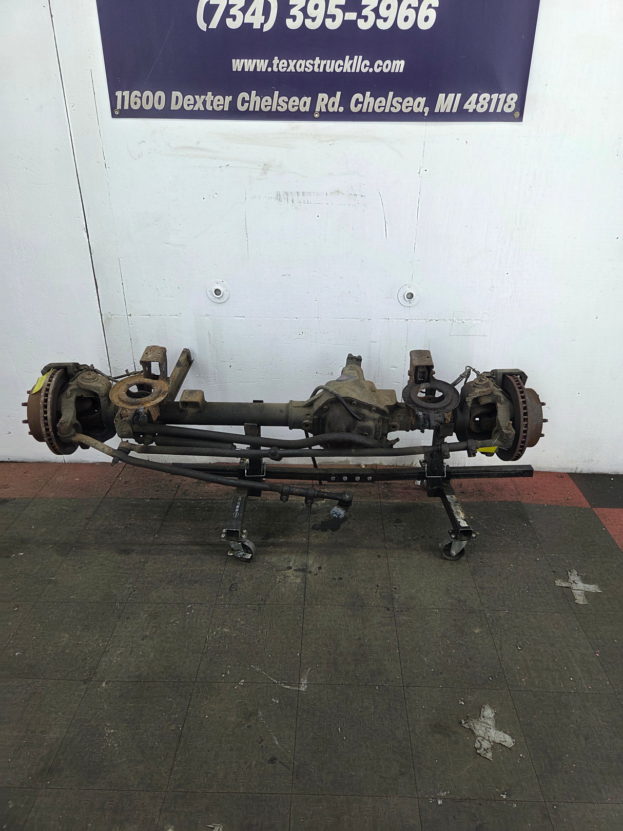 2000-2002 Dodge Ram 2500 4wd Dana 60 Front Axle Assembly 3.55 Ratio