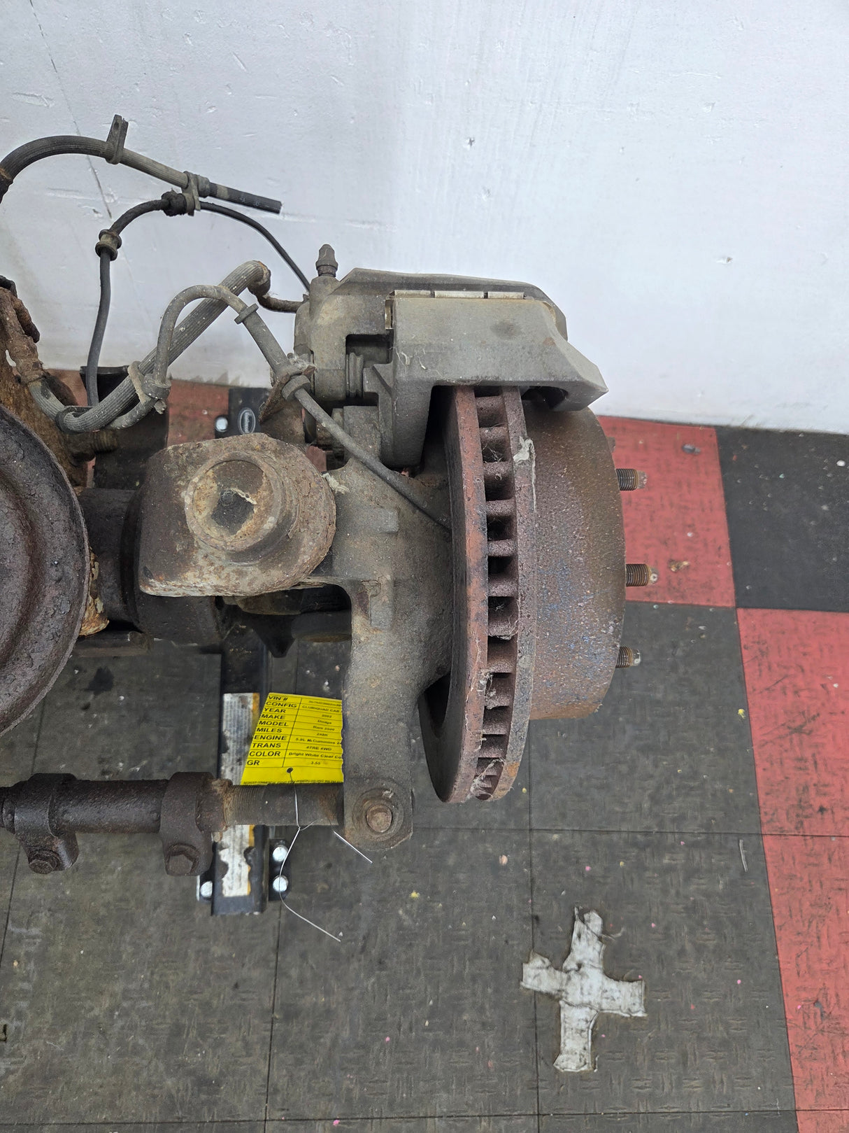 2000-2002 Dodge Ram 2500 4wd Dana 60 Front Axle Assembly 3.55 Ratio