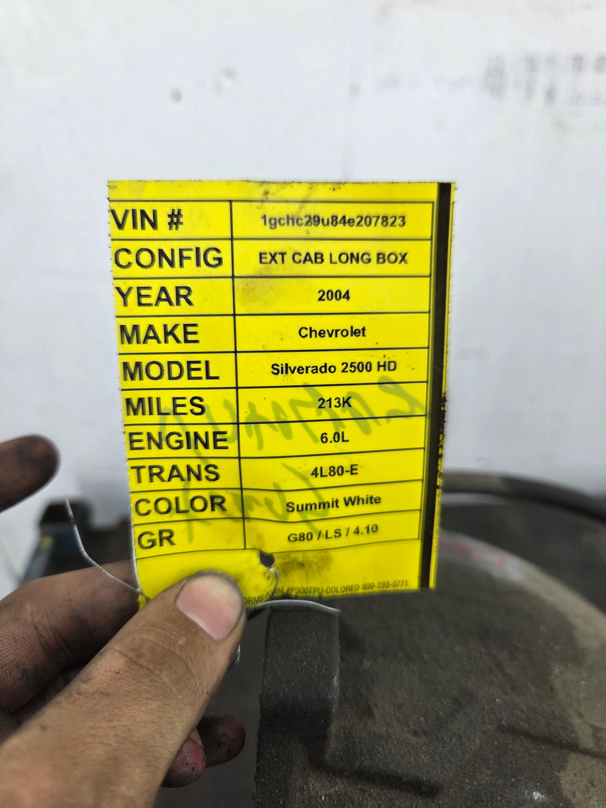 2000-2006 Chevrolet GMC 6.0L 4L80E 2wd AUTOMATIC TRANSMISSION *Untested Core 2500HD 3500HD