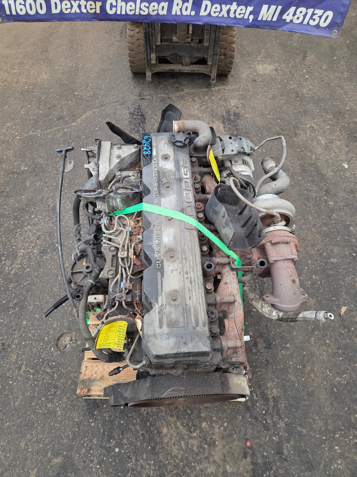 2002 Dodge Ram 2500 5.9L 24v Cummins Turbo Diesel Complete Engine Ran Great