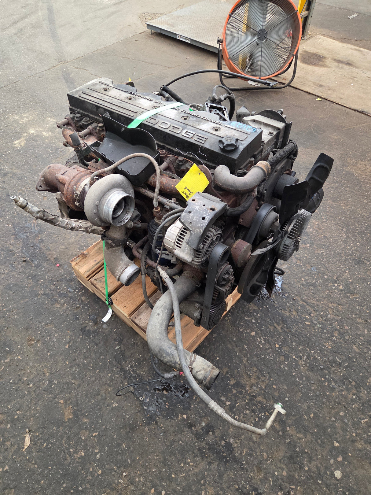 2002 Dodge Ram 2500 5.9L 24v Cummins Turbo Diesel Complete Engine Ran Great
