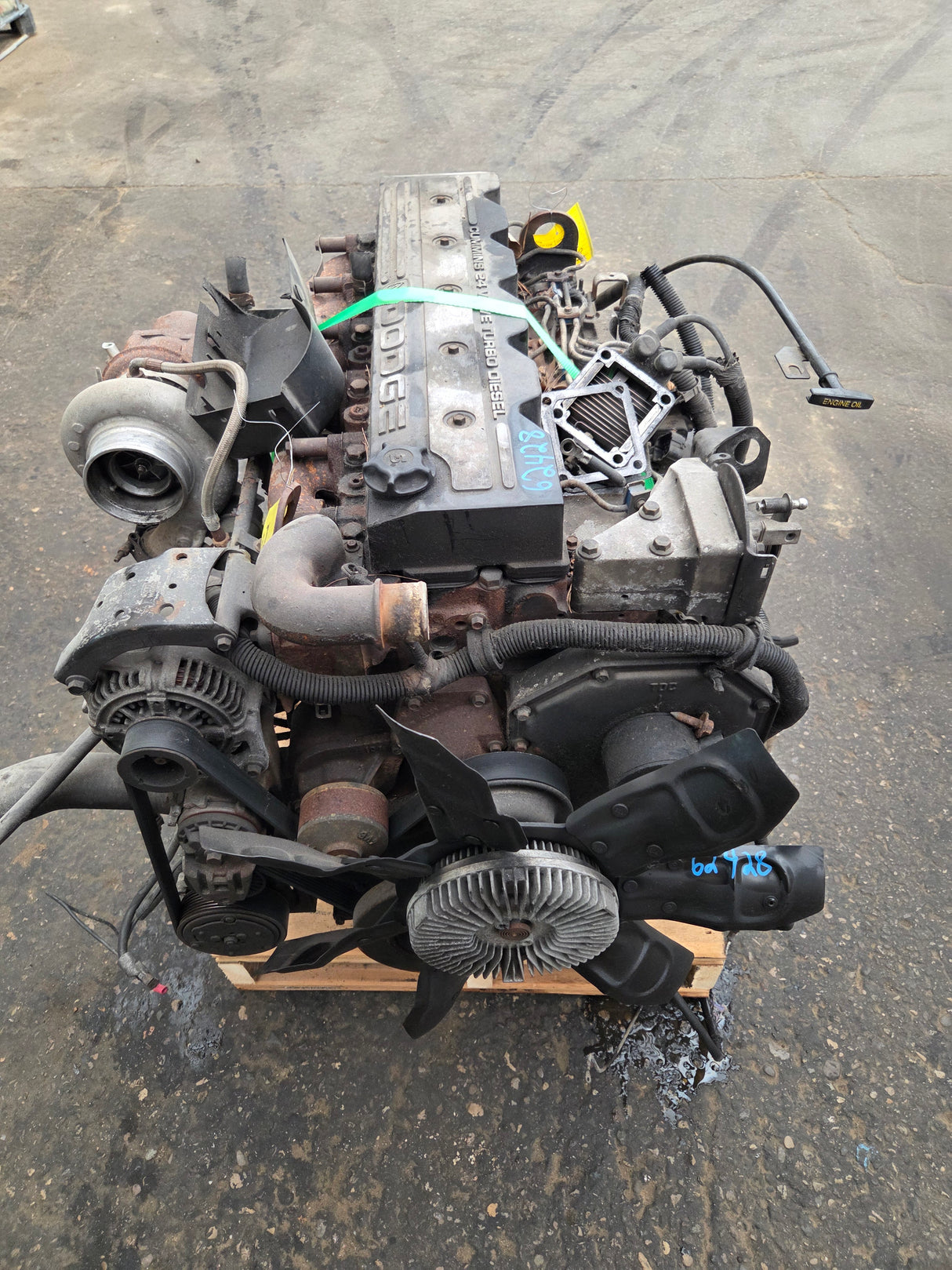 2002 Dodge Ram 2500 5.9L 24v Cummins Turbo Diesel Complete Engine Ran Great