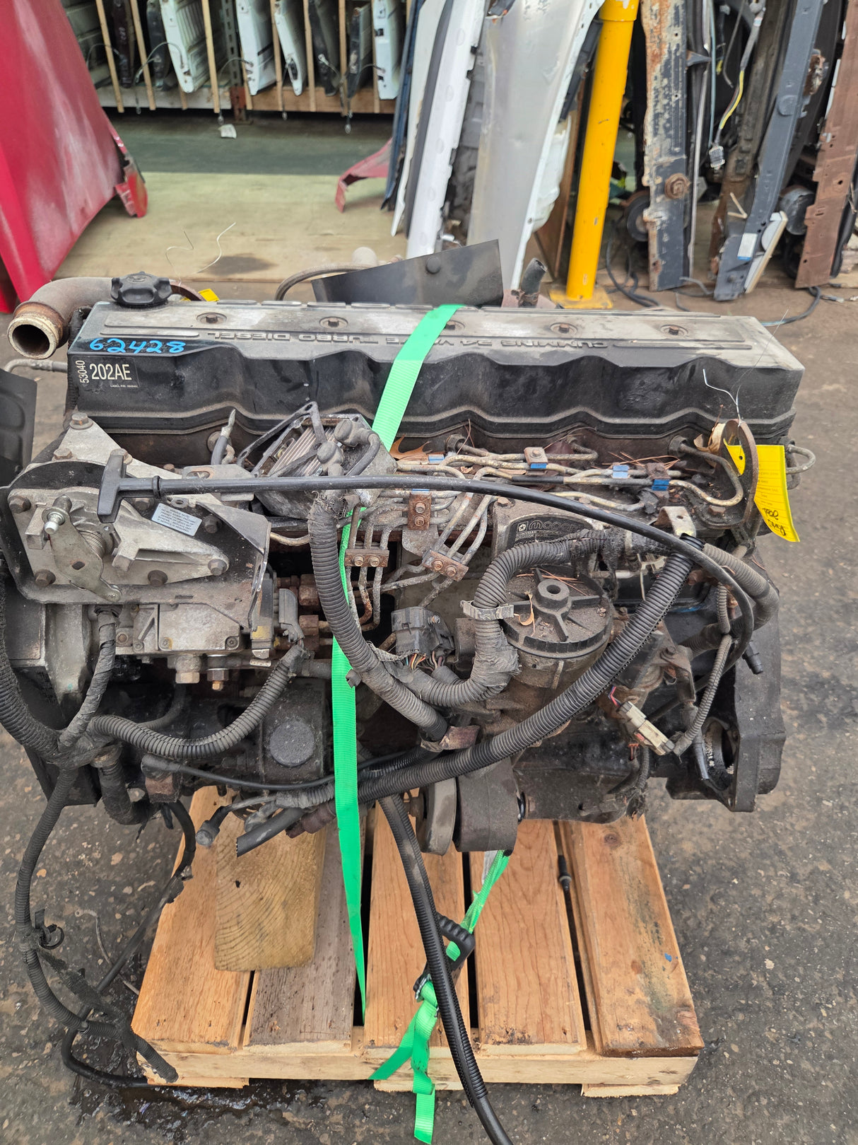 2002 Dodge Ram 2500 5.9L 24v Cummins Turbo Diesel Complete Engine Ran Great