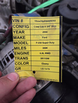 Late 2004 Ford 6.0L Power Stroke Diesel Engine Runs Great