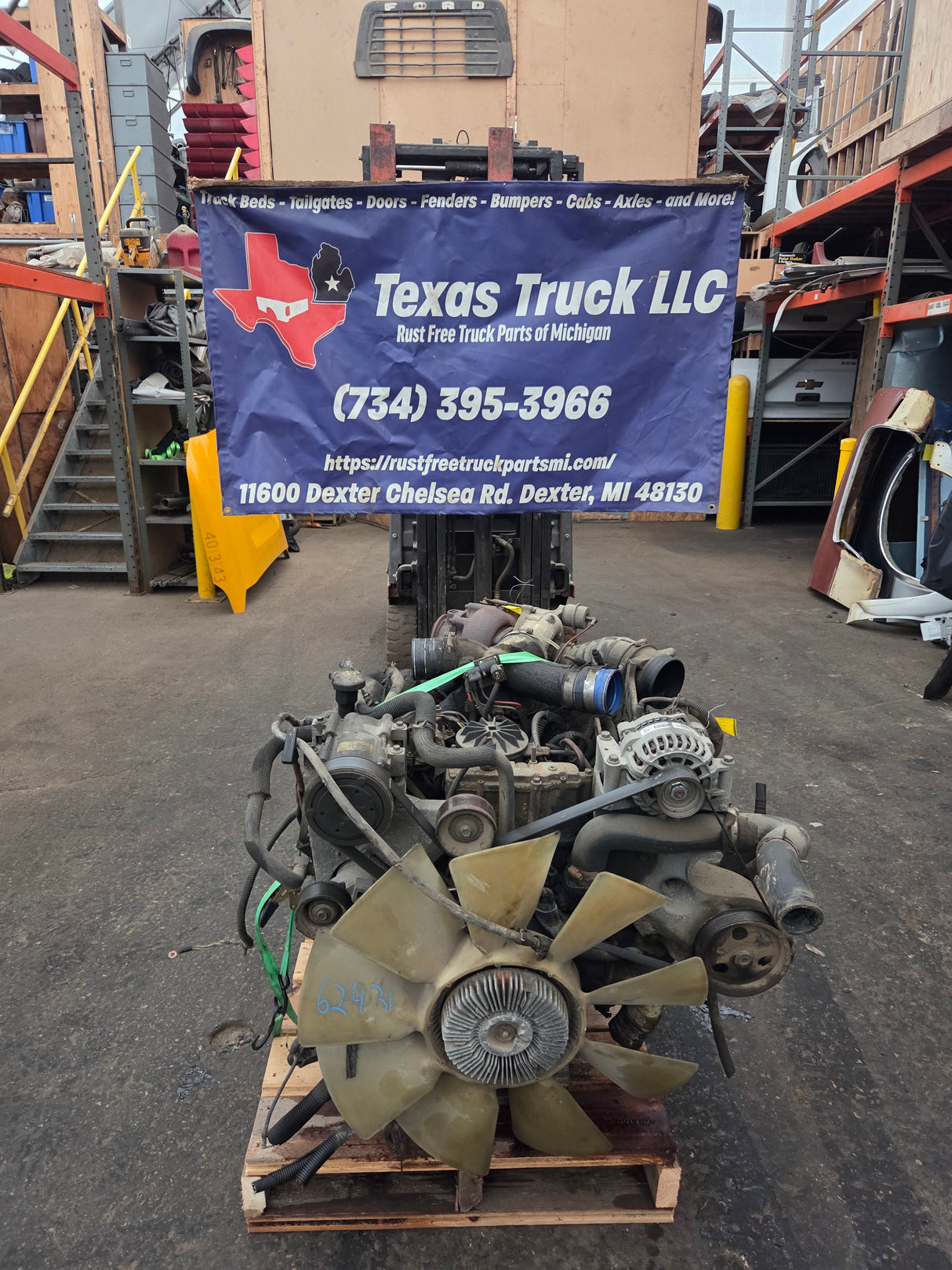 1999-2003 7.3L Power Stroke Diesel Engine Ford Super Duty F250 F350 F450 F550 International Navistar 266k Miles
