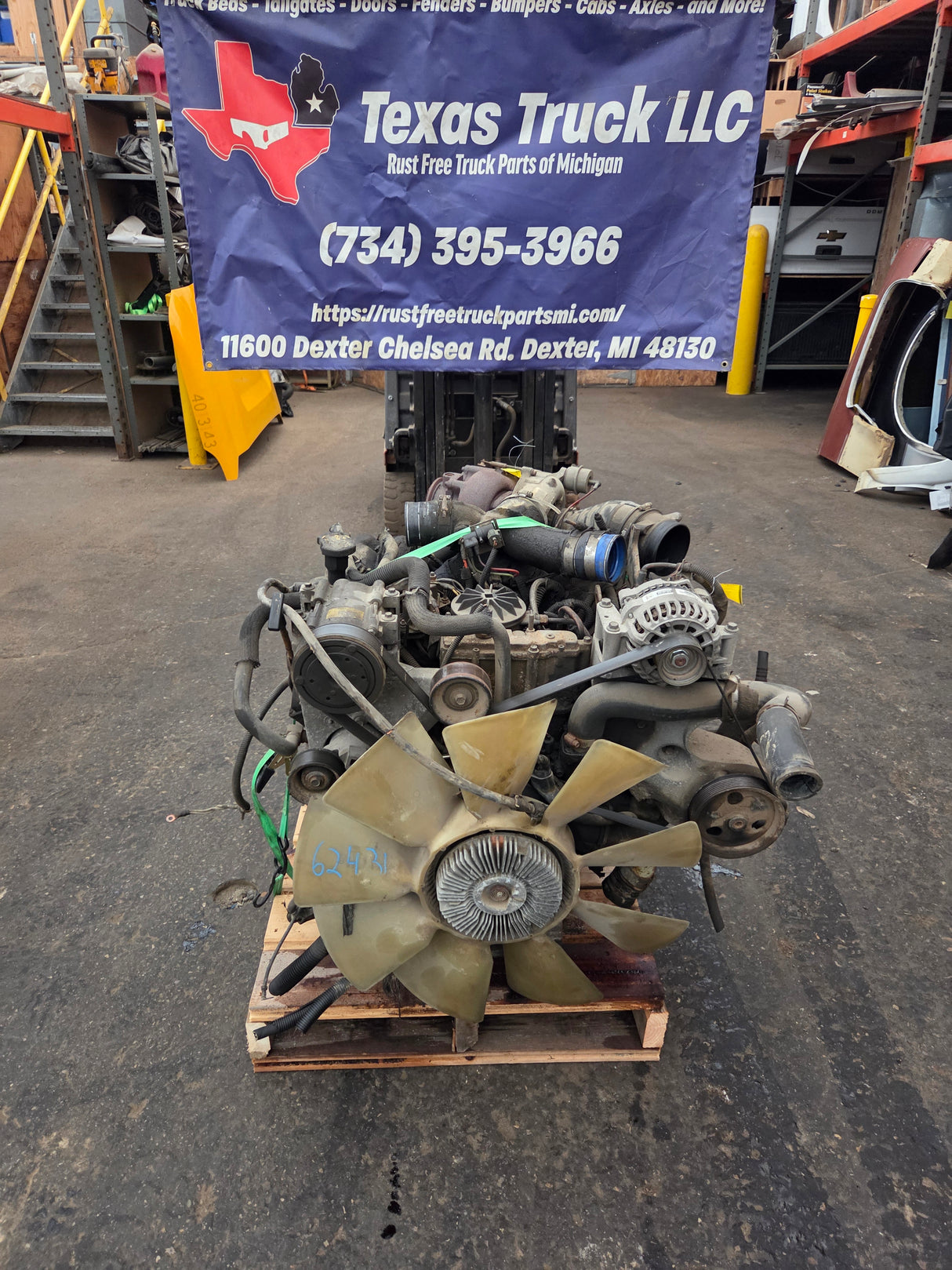 1999-2003 7.3L Power Stroke Diesel Engine Ford Super Duty F250 F350 F450 F550 International Navistar 266k Miles