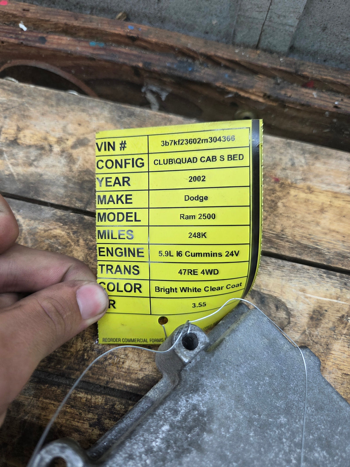 2002 Dodge Ram 2500 3500 5.9L AUTO PCM - 56040218AC