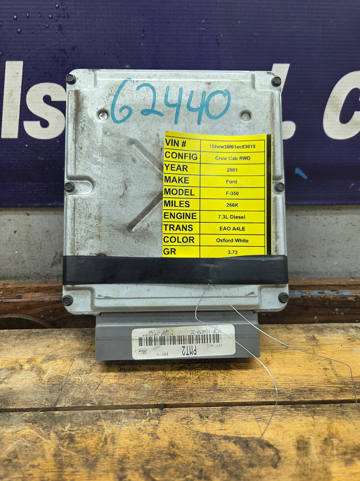 1999-2001 Ford F250 F350 F450 F550 7.3L Powerstroke PCM PMT2 / 1C3F-12A650-ZC