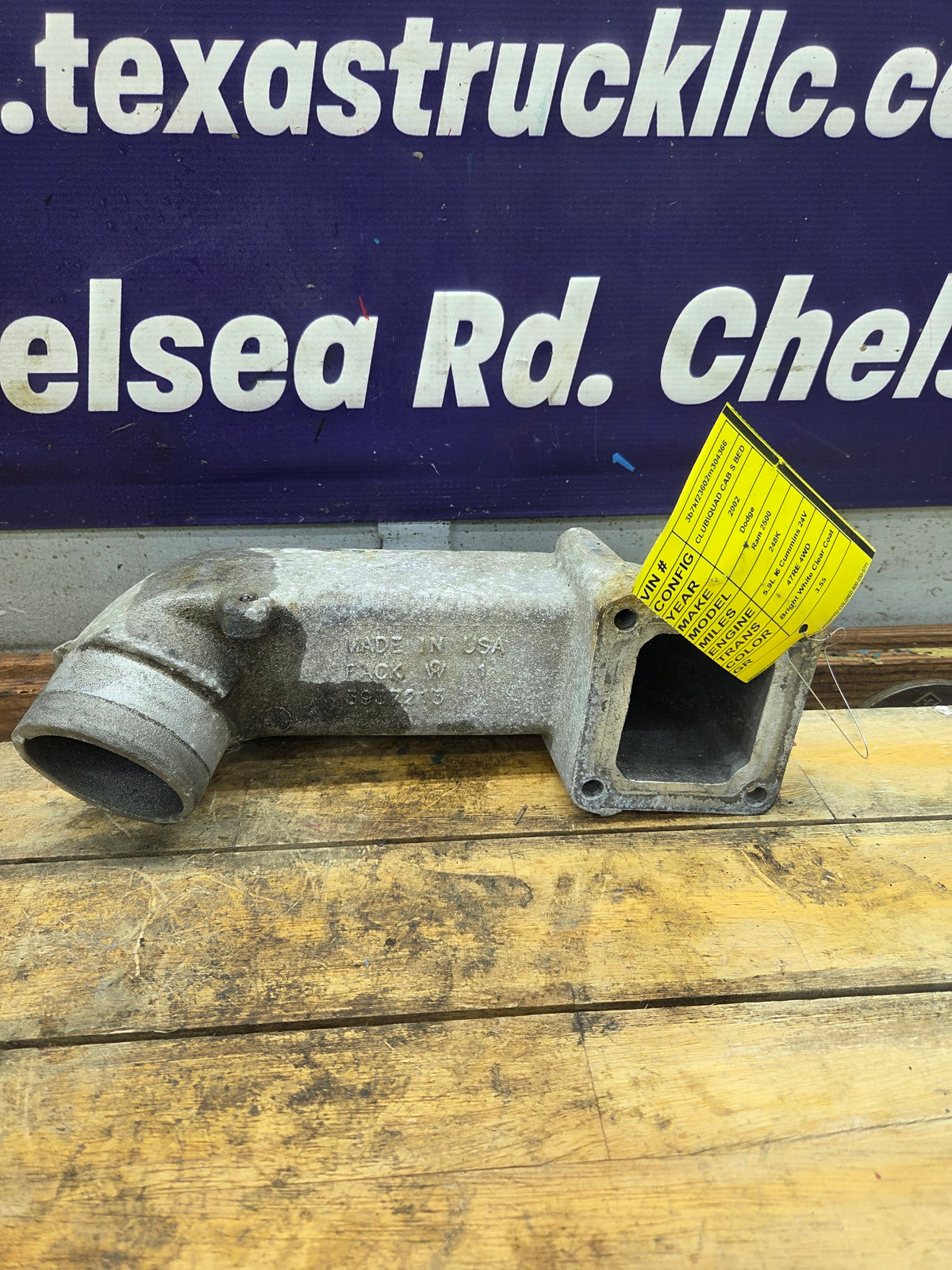 1998.5-2002 Dodge Ram 5.9L Cummins 24V Intake Horn - 3937213