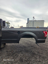 2015-2020 Ford F150 8' Long Bed Without Wheel Lip Molding - Magnetic Grey *Damage