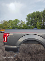2015-2020 Ford F150 8' Long Bed Without Wheel Lip Molding - Magnetic Grey *Damage