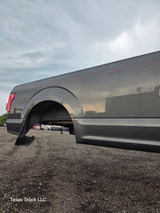 2015-2020 Ford F150 8' Long Bed Without Wheel Lip Molding - Magnetic Grey *Damage