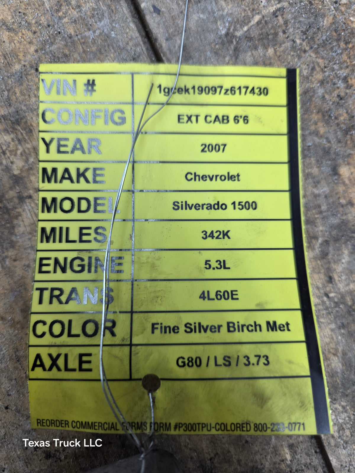 2007-2013 Chevrolet Silverado 1500 5.3L TCM Transmission Control Module - YNNH / 24238856