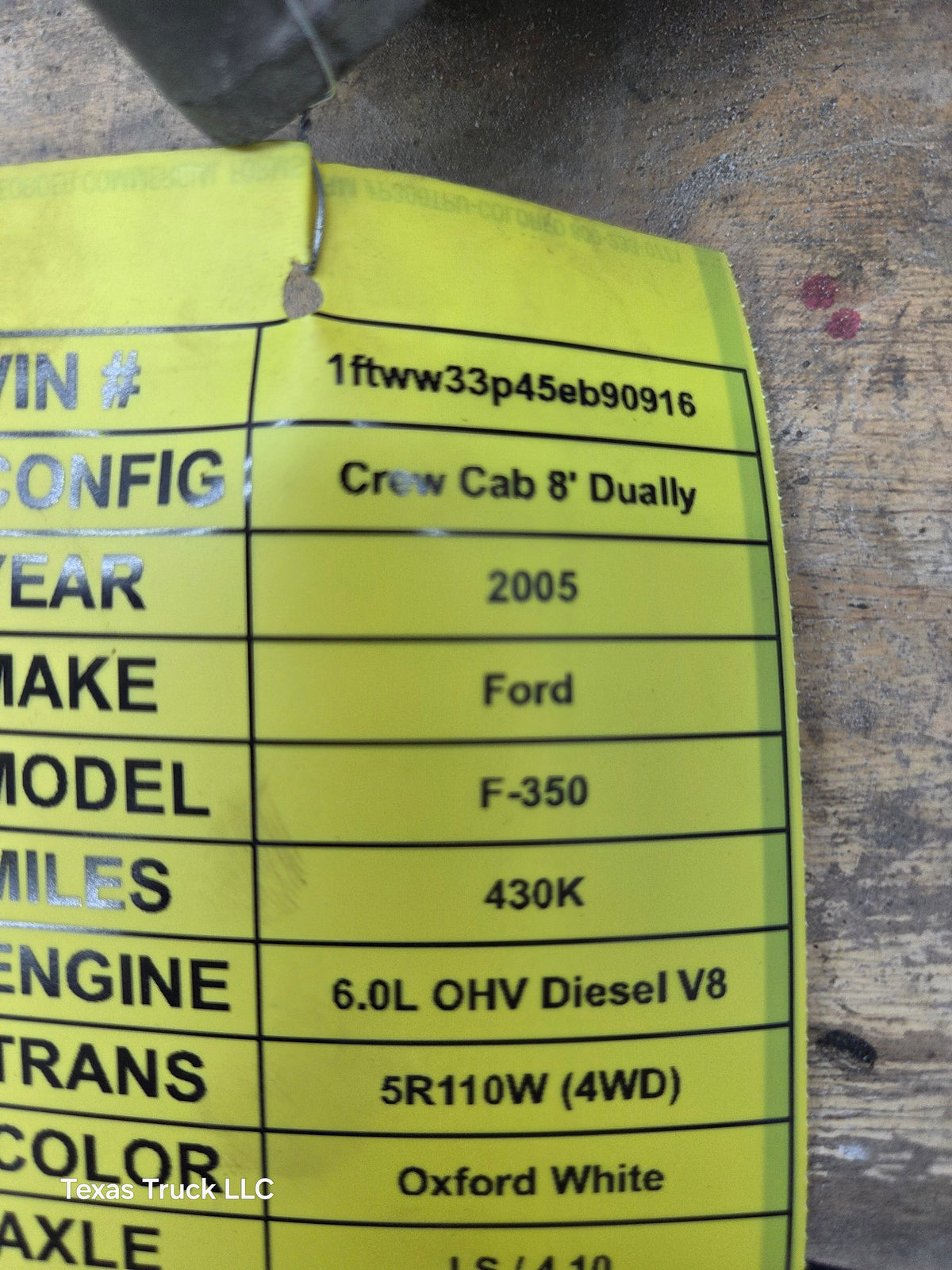 2005-2007 Ford F250 F350 F450 F550 6.0L PCM YRE2 / 5C3A-12A650-KYC