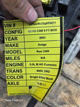 2003 Dodge Ram 2500 3500 5.9L Cummins Totally Integrated Power Module Fuse Box - P56045765AI